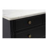 Eleanor 5 Drawer Chest Black, Dresser by Moe's Home, 40" width x 39.5" height x 20" depth thumbnail 5