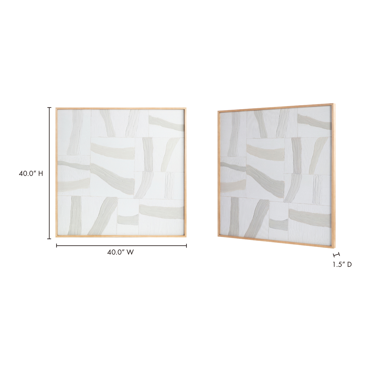Configured Framed Painting, by Moe's Home, 40" width x 40" height x 1.5" depth View 9