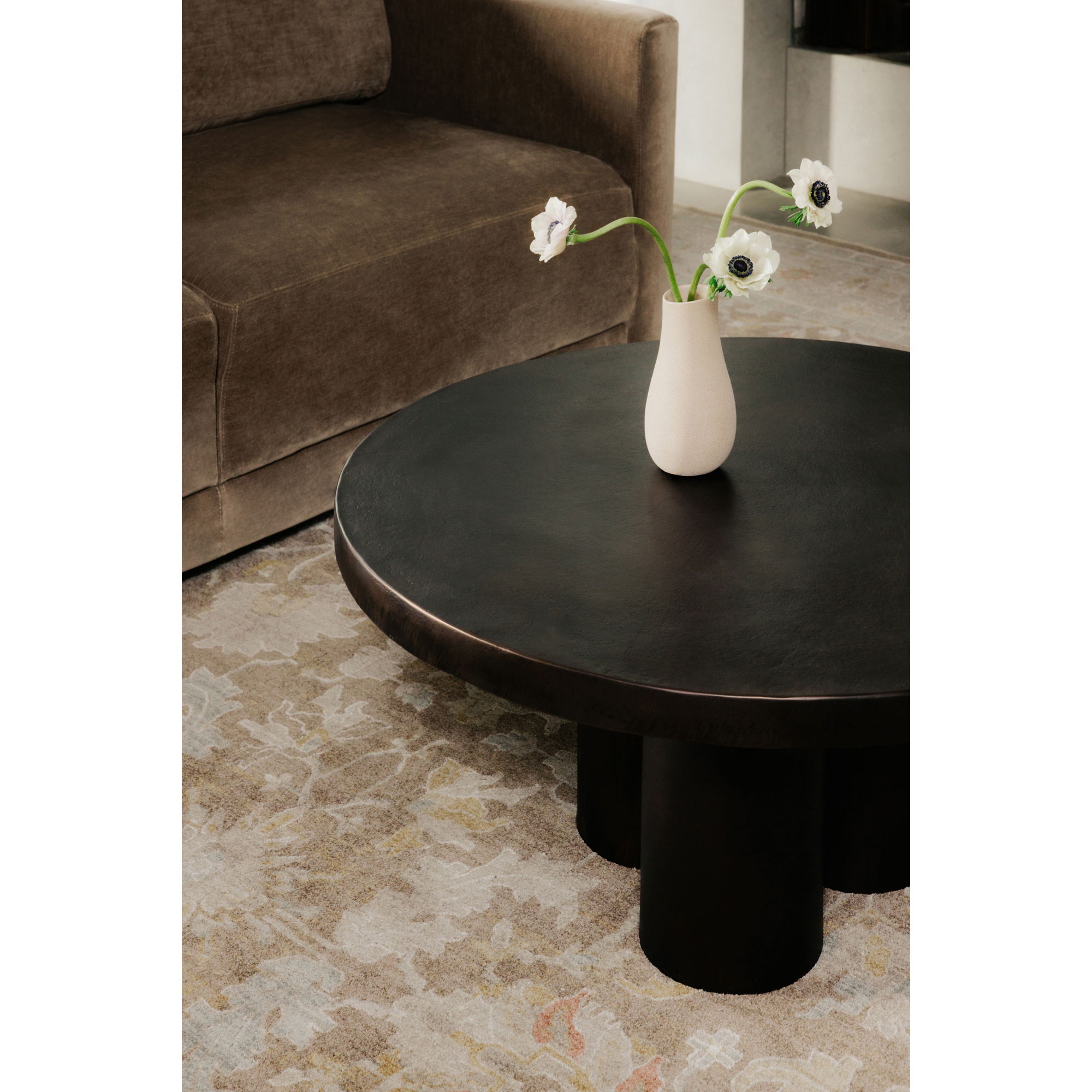 Logan Outdoor Coffee Table Black, by Moe's Home, 35" width x 16" height x 35" depth View 7