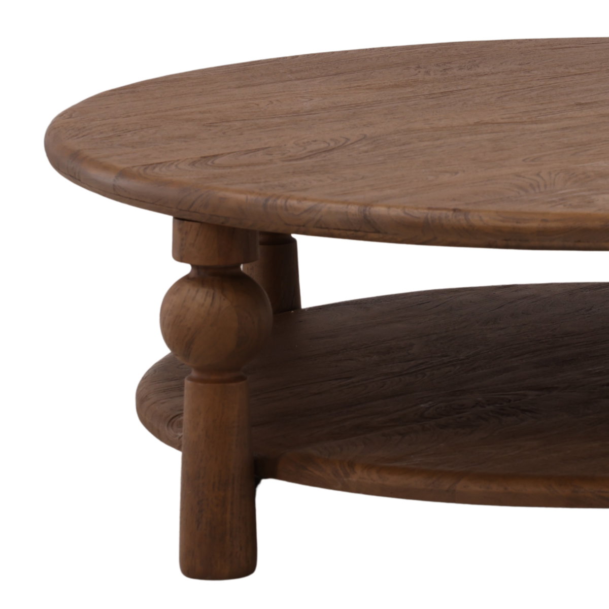 Nethan Coffee Table Brown, by Dovetail, 48" width x 16.3" height x 48" depth View 4