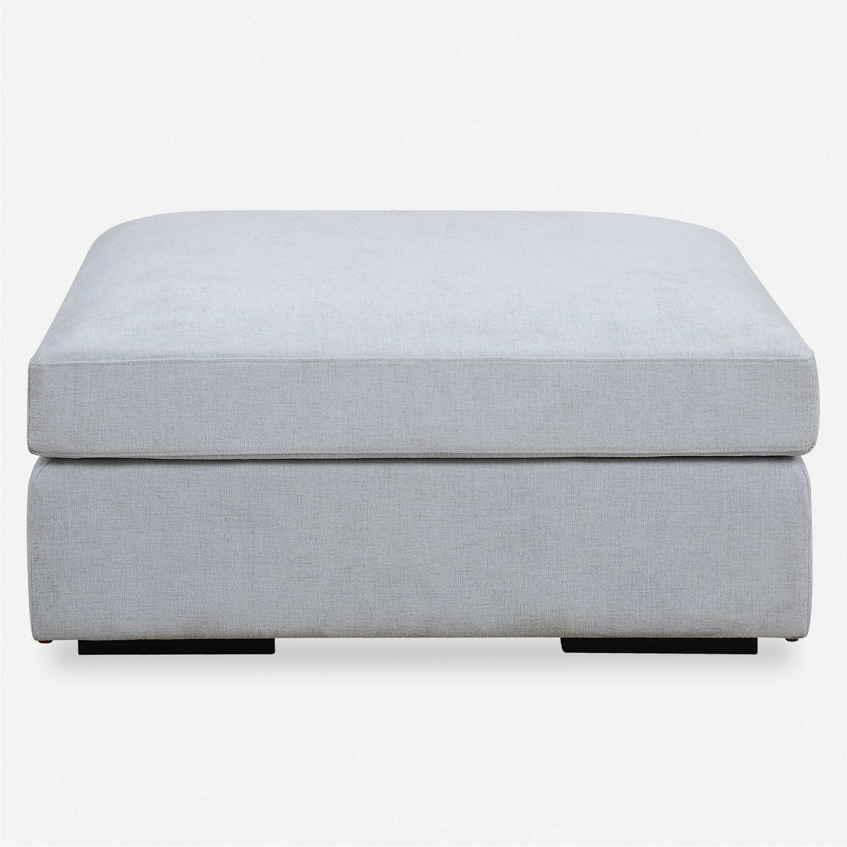 Refuge Cloud Blue Sofa Ottoman, Furniture by Uttermost, 40" width x 20" height x 40" depth View 2