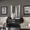 Stuart Silver Beaded Mirror, by Uttermost, 2'2.75" width x 3'0.75" height x 1.5" depth thumbnail 2