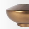 Quiana Large Gold Metal Vase, by Mercana, 10.5" length x 10.5" width x 6" height thumbnail 9