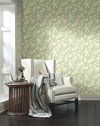 Pressed Leaves Green Wallpaper thumbnail 1