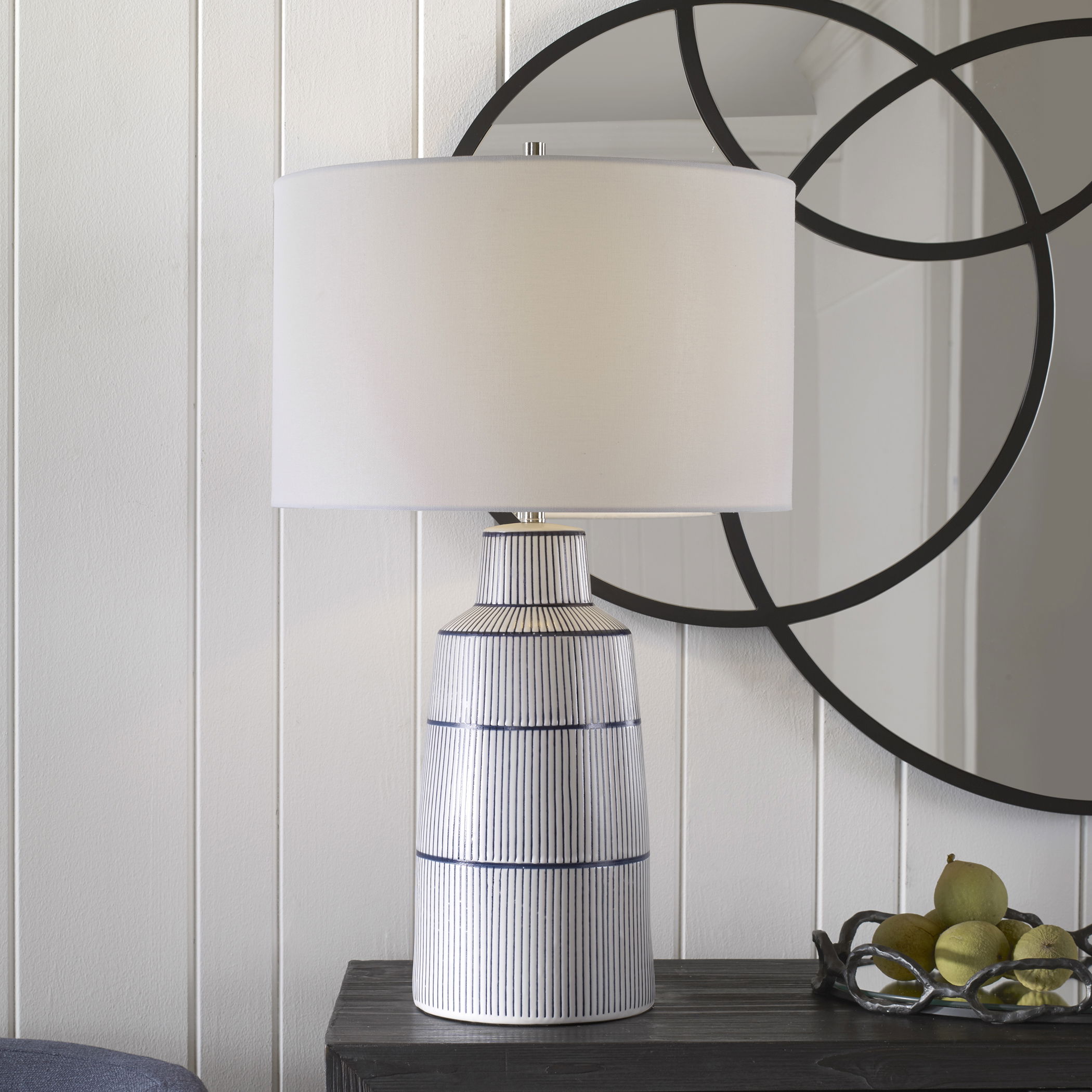 Breton Nautical Stripe Table Lamp large image 
