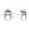 Martens Dining Chair Camel, by Moe's Home, 23.6" width x 31.9" height x 22.6" depth thumbnail 8