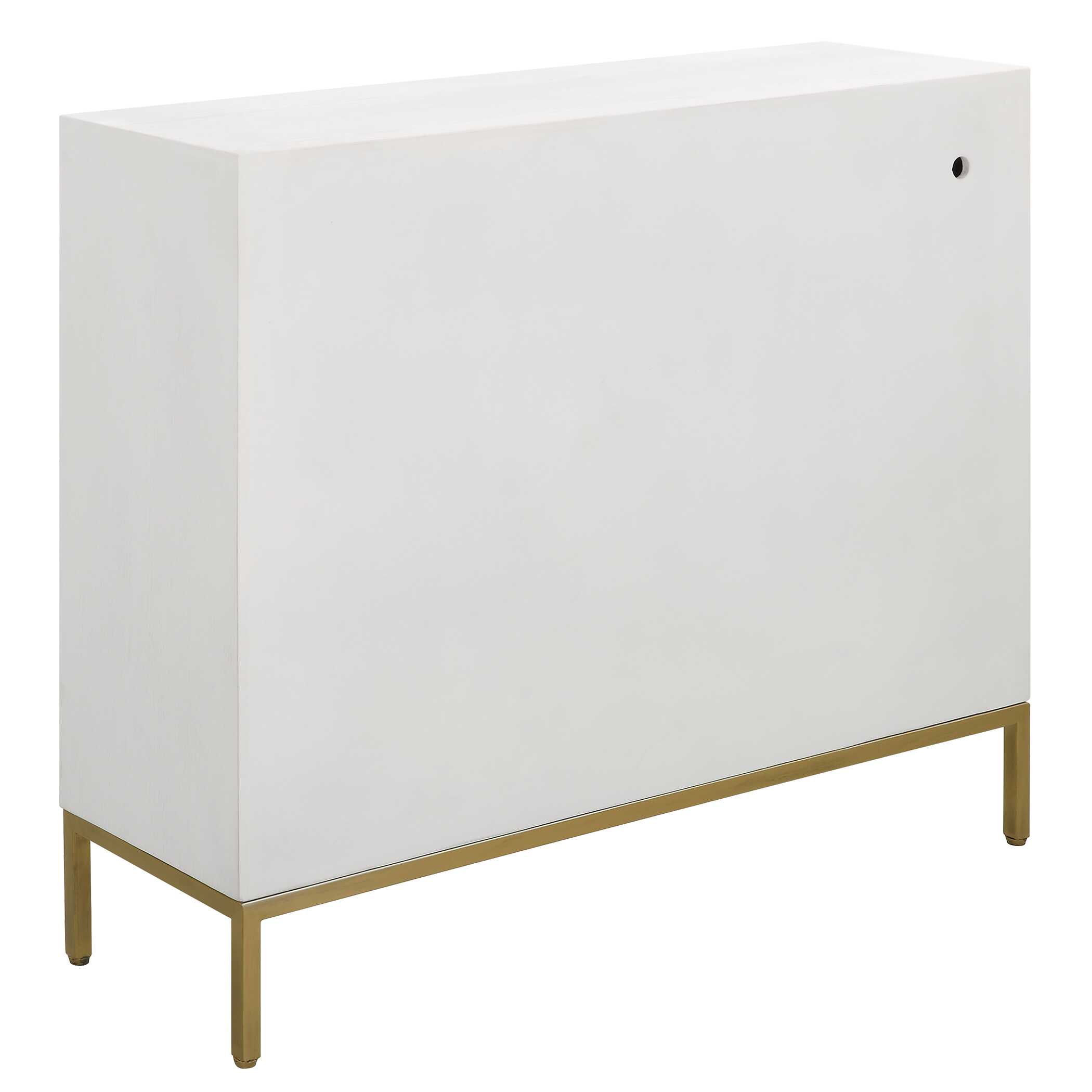 Front Range White 2 Door Cabinet, Furniture by Uttermost, 40.25" width x 34" height x 13" depth View 8