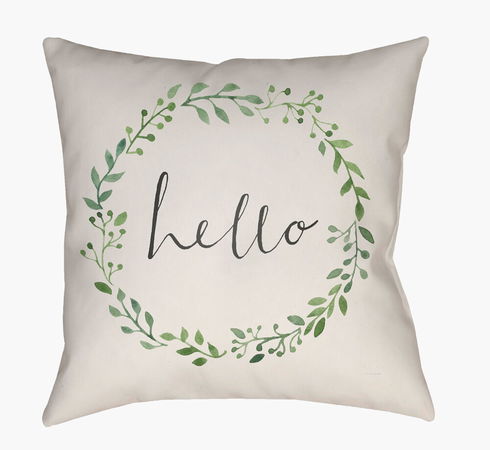 Hello Accent Pillow