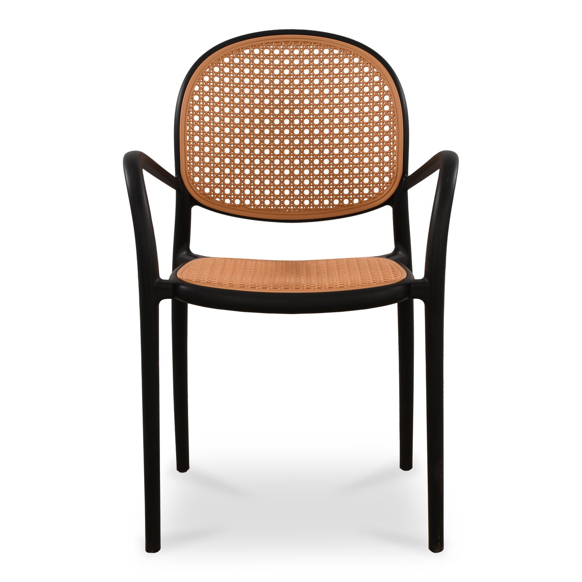Soren Outdoor Dining Chair Black-set Of Two, Outdoor Chair by Moe's Home, 1'10" width x 2'9.5" height x 1'10.8" depth View 4