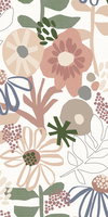 Desert Floral Pink Peel & Stick Wallpaper, by York Wall, 18'10.8" length x 1'6" width x 0.02" depth thumbnail