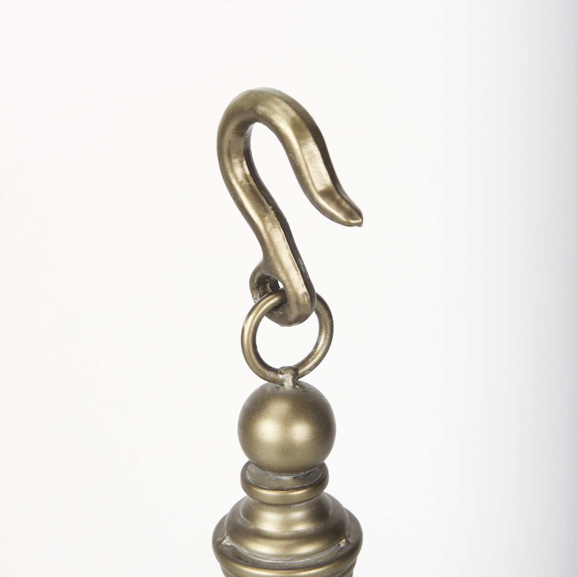 Gerson II Small Cage-Style Gold Metal Candle Holder Lantern large image 