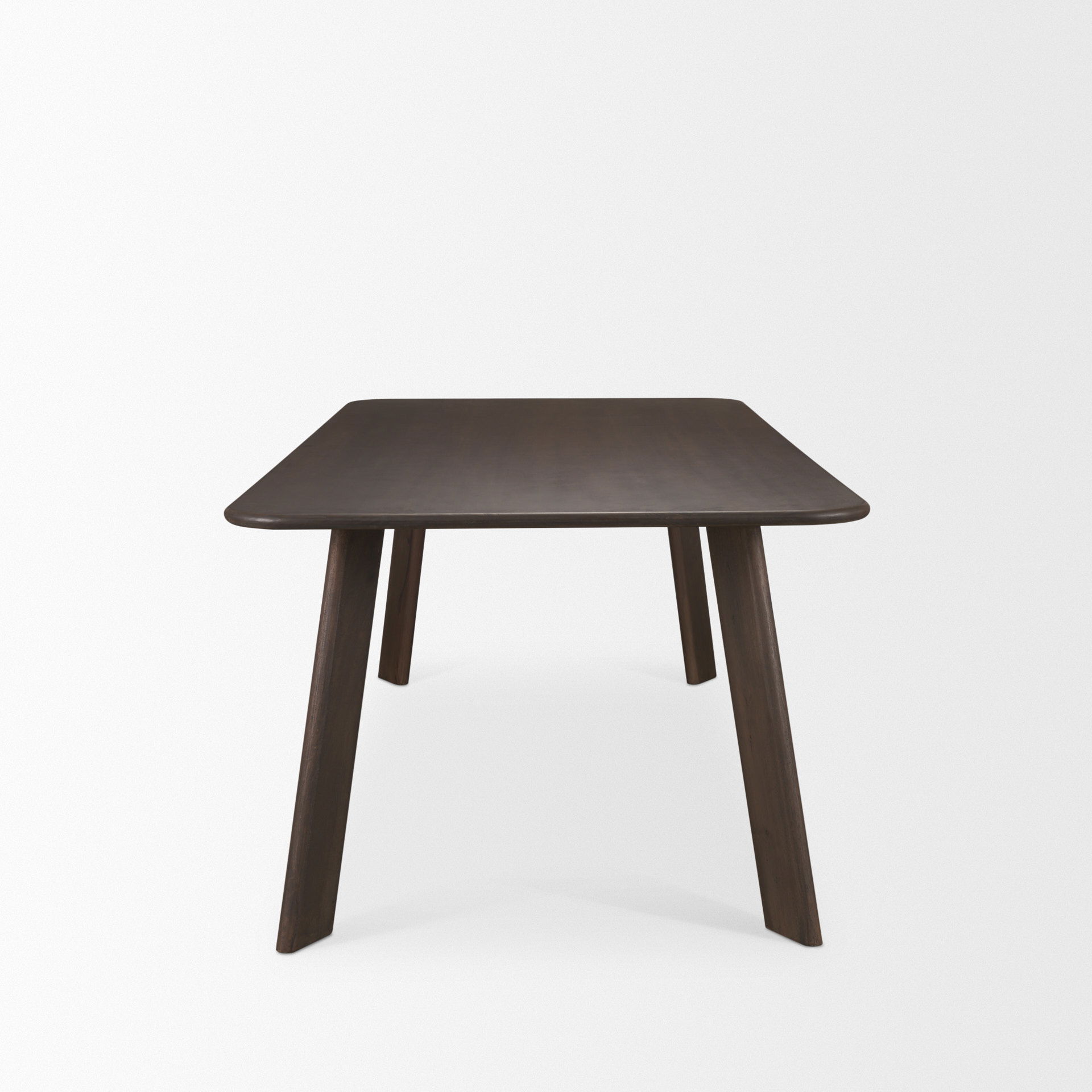 Welborn 84' Dark Brown Wood Rectangular Dining Table large image 