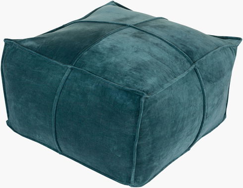 Cotton Velvet Pouf
