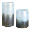 Midnight Mist Cylindrical Vases Set/2, Decorative by Uttermost, 5.5" width x 9.75" height x 5.5" depth thumbnail 1