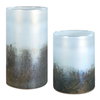 Midnight Mist Cylindrical Vases Set/2, by Uttermost, 5.5" width x 9.75" height x 5.5" depth thumbnail 1