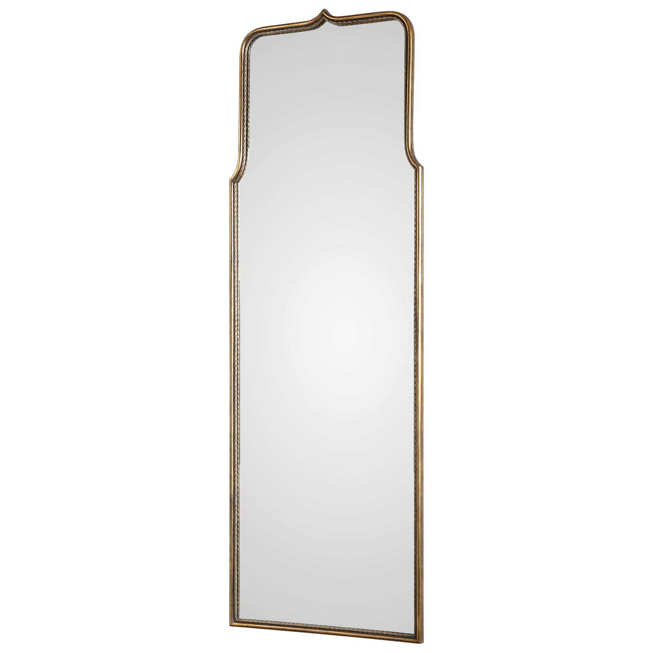Adelasia Antiqued Gold Mirror, by Uttermost, 24" width x 68.62" height x 1" depth View 4