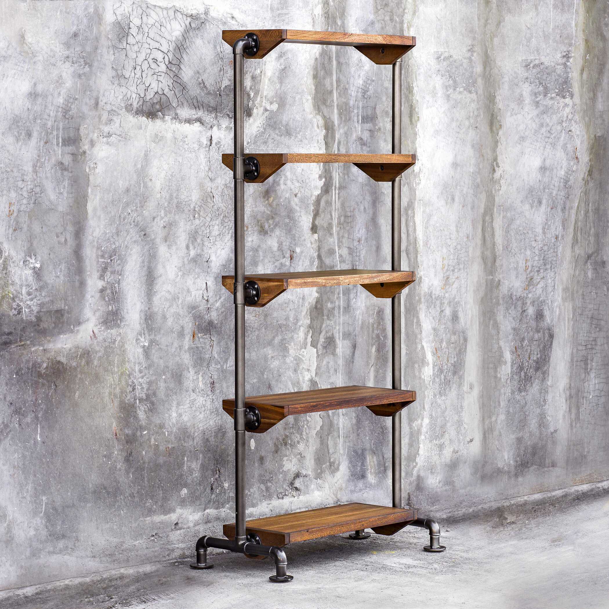 Rhordyn Industrial Etagere, Furniture by Uttermost, 33" width x 72" height x 17.75" depth View 6
