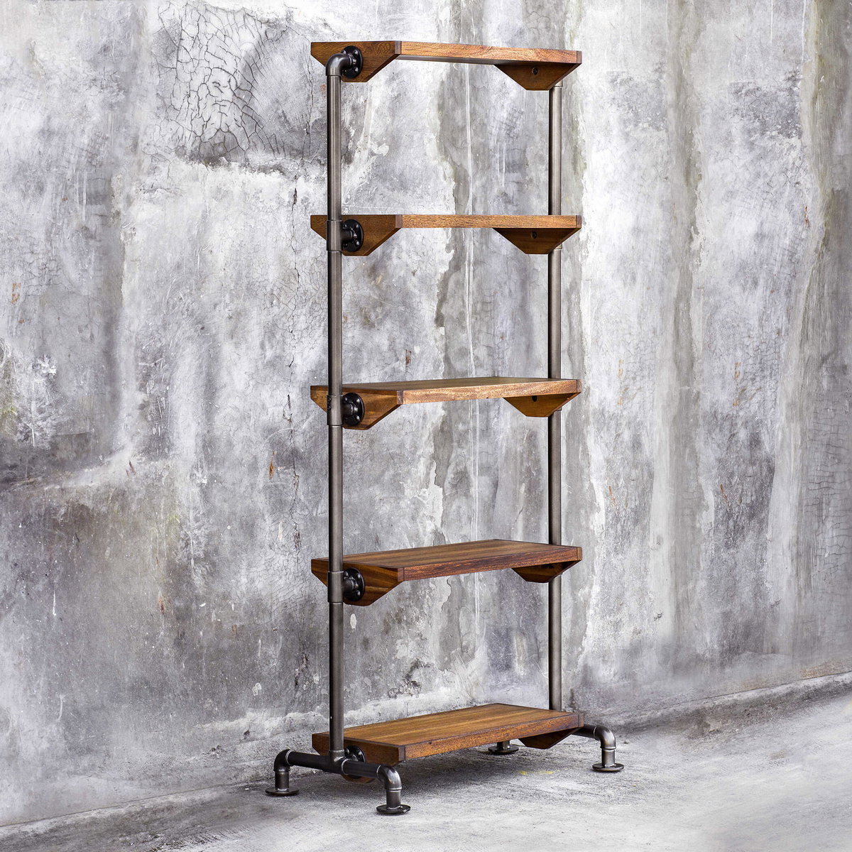 Rhordyn Industrial Etagere, Shelving & Bookcase by Uttermost, 33" width x 72" height x 17.75" depth View 6
