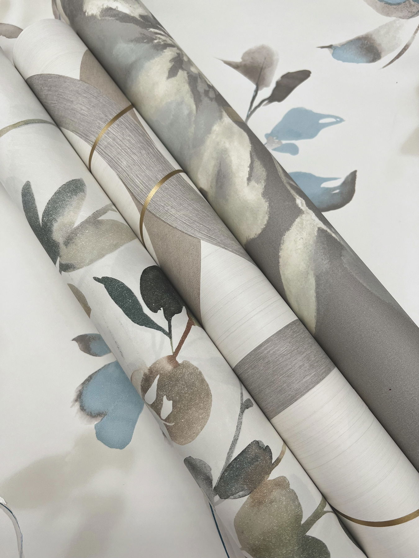 Linden Flower Soft Neutral Peel & Stick Wallpaper large image 