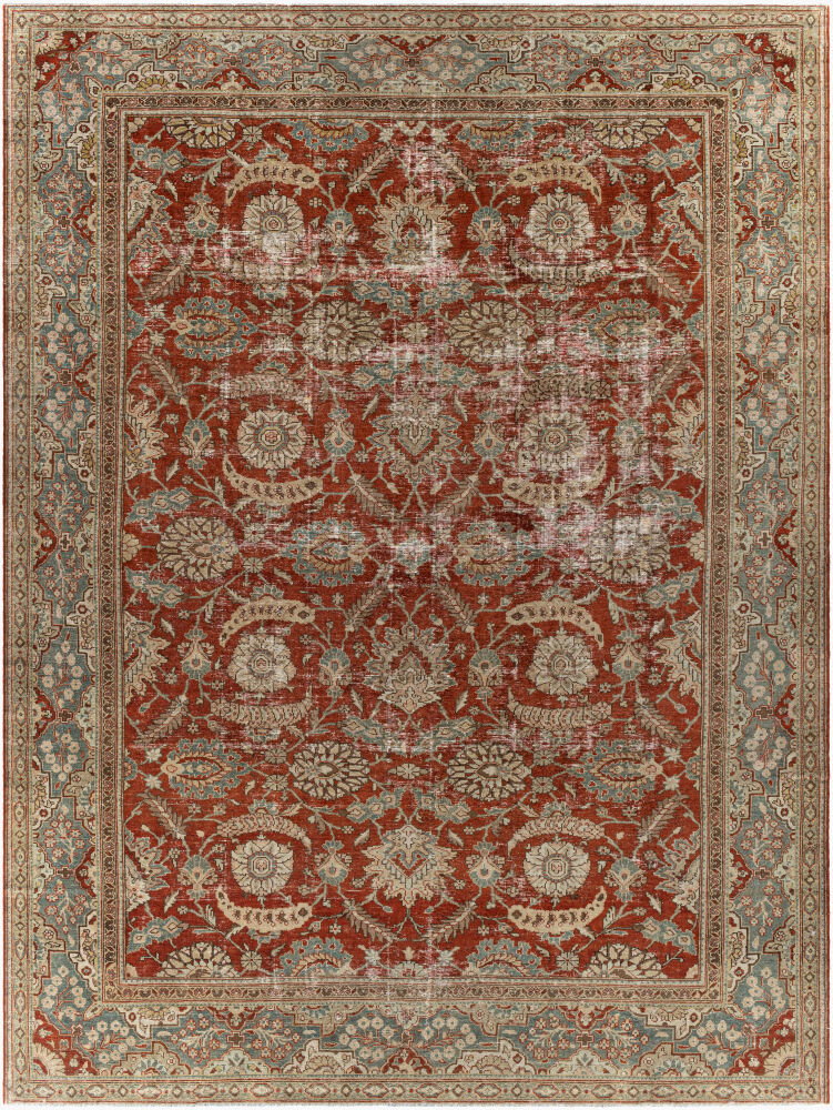 Antique One of a Kind Handmade Rug, by Surya, 11'6" length x 8'6" width
