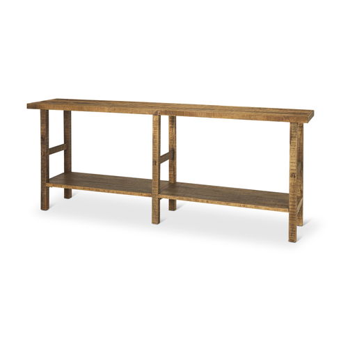 Rosie Large Brown Wood Console Table