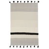 Montes Striped Gray/ Ivory Throw thumbnail 0