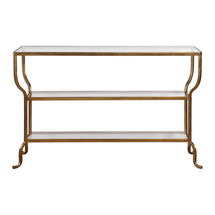 Online Designer Living Room Deline Gold Console Table