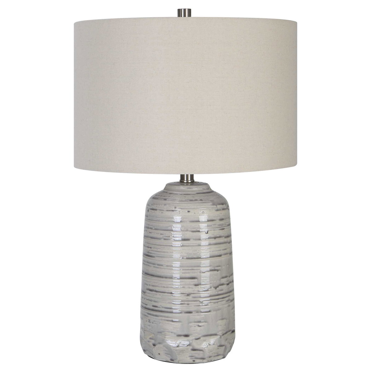 Cyclone Ivory Table Lamp, by Uttermost, 1'4" width x 2'0.75" height x 1'4" depth View 5