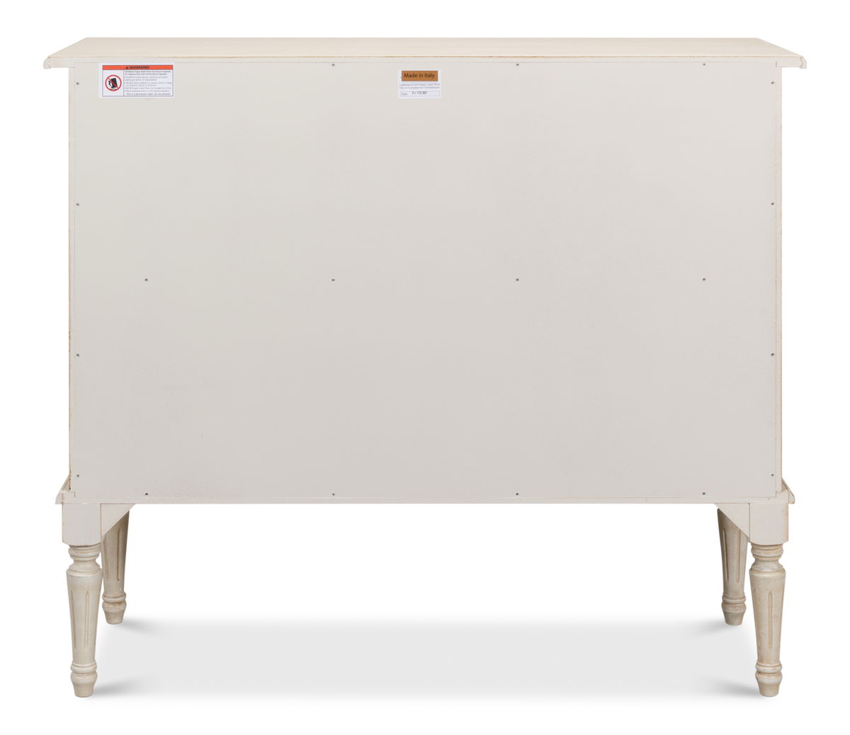2 Door Sideboard  Bright Lime White, by Sarreid, 1'4" length x 3'6" width x 3' height View 3