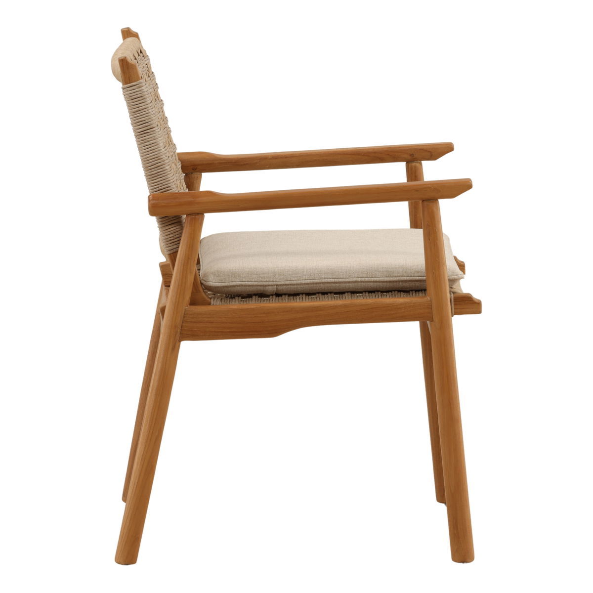 Alea Outdoor Dining Chair Set of 2 Natural, by Dovetail, 22.5" width x 34.25" height x 24.8" depth View 3