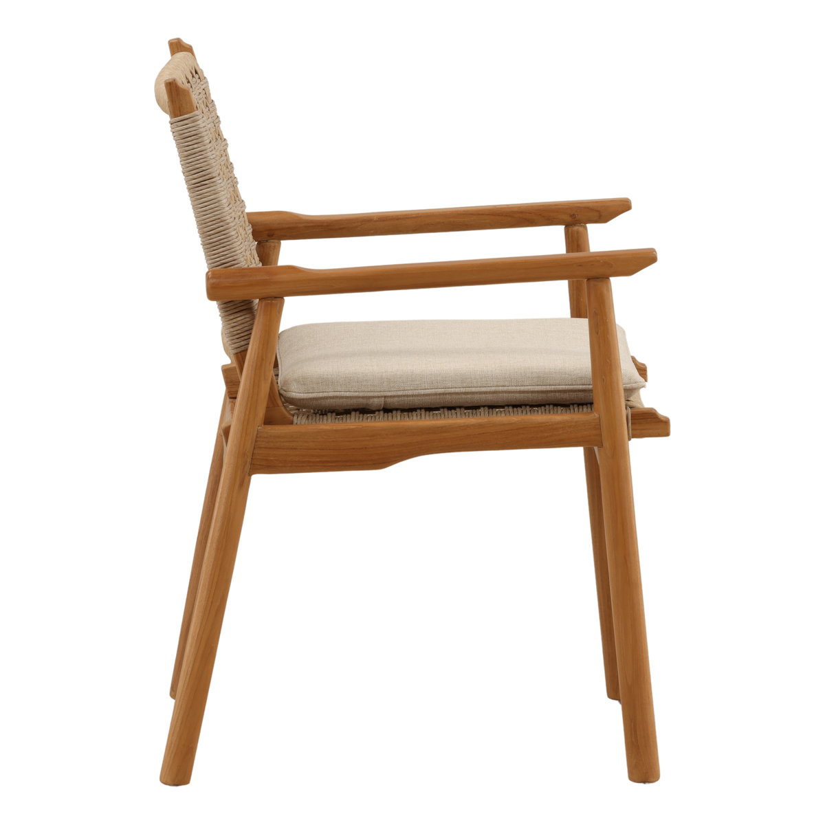Alea Outdoor Dining Chair Set of 2 Natural, by Dovetail, 22.5" width x 34.25" height x 24.8" depth View 3