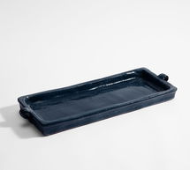 Online Designer Kitchen Emery Ceramic Tray, Blue