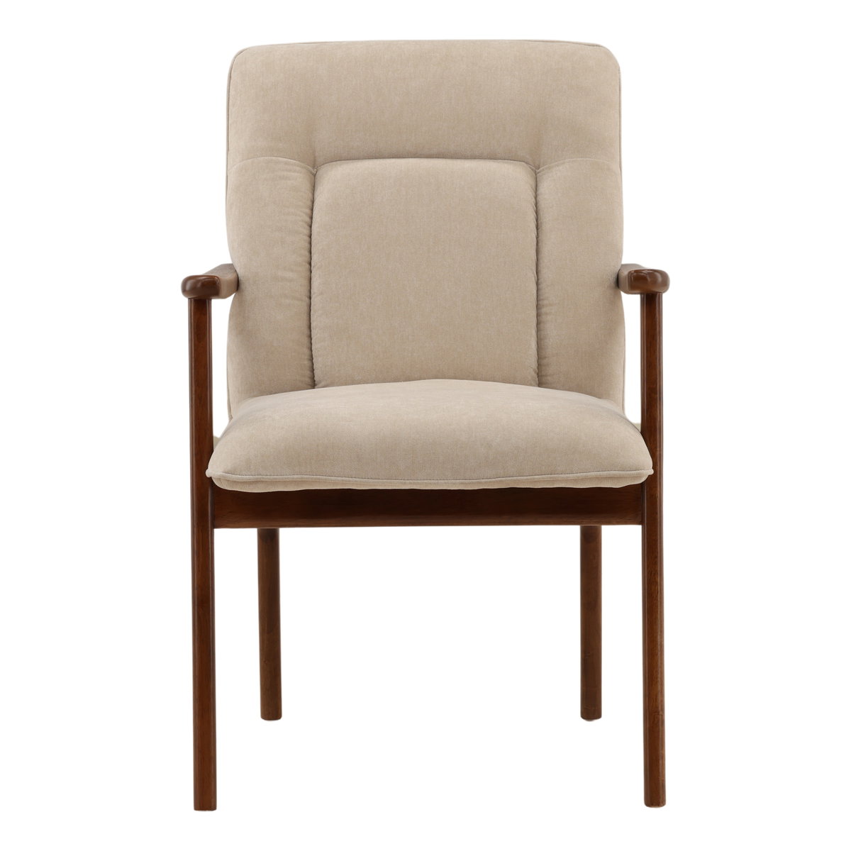 Talesa Dining Chair Sand, by Dovetail, 23.25" width x 35.5" height x 25.75" depth View 2