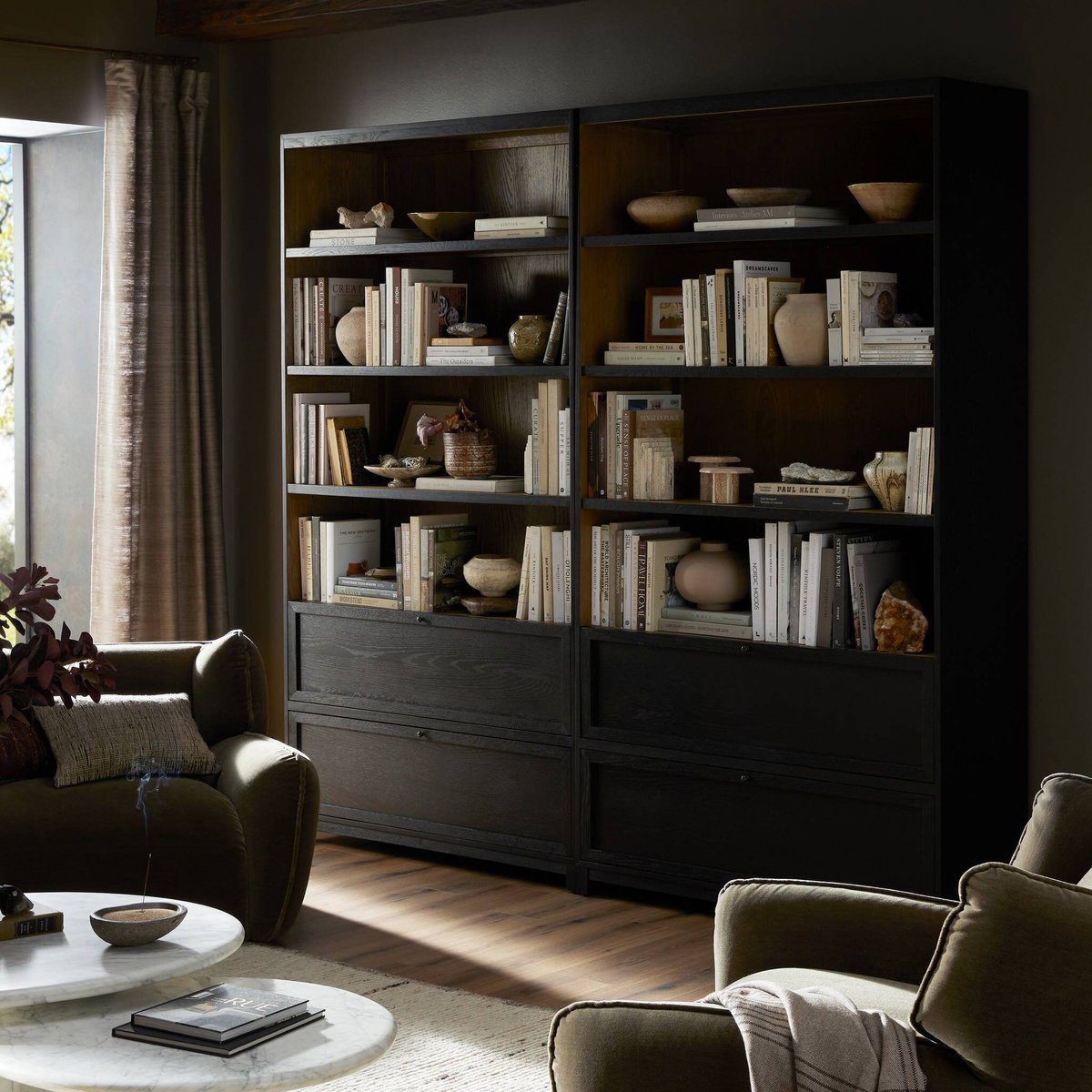 Millie Bookcase, Shelving & Bookcase by Four Hands, 48" width x 91" height x 18" depth View 4