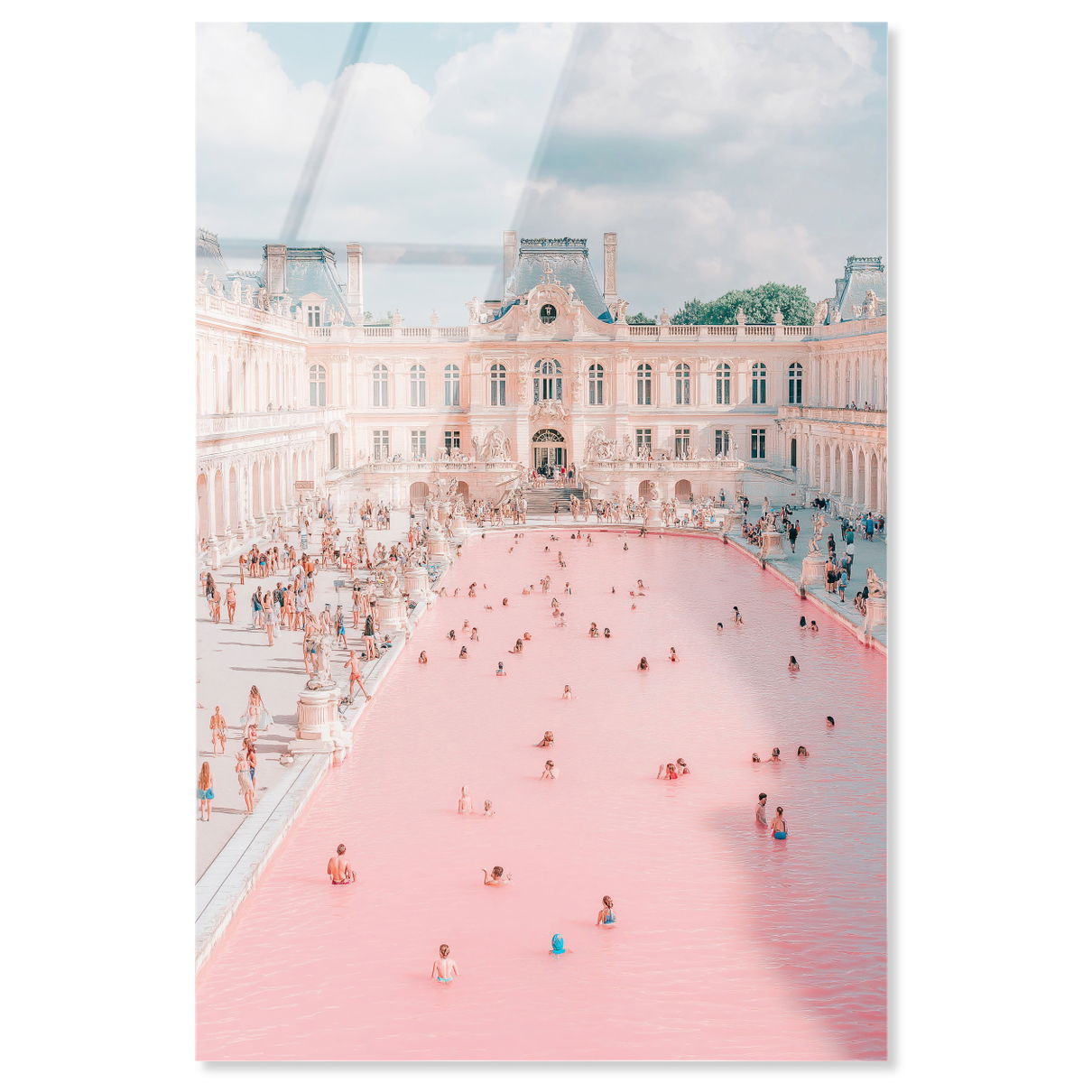 Pink Pool (No Embellishment), Art by Oliver Gal,  20x30 View 1