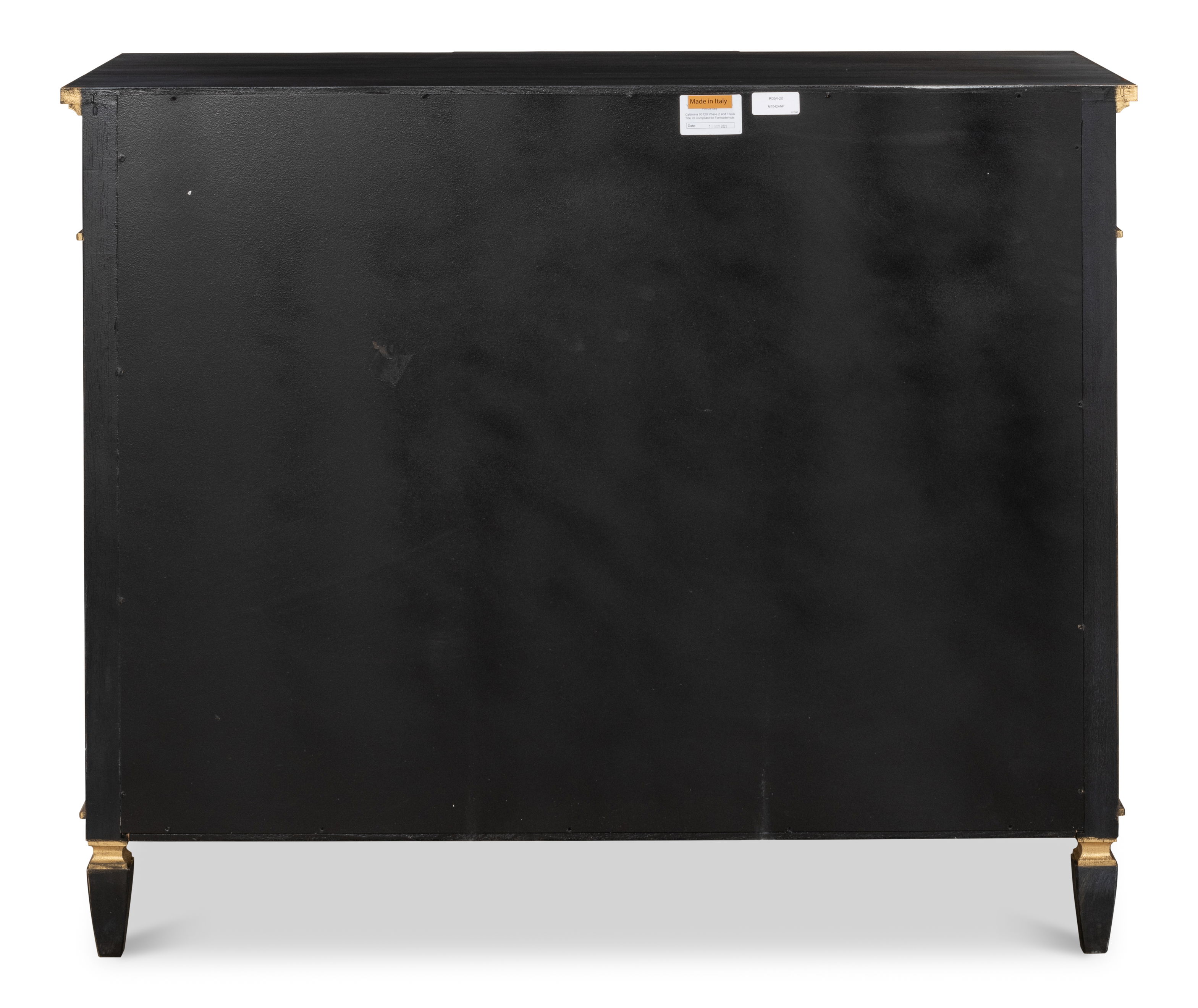 Azzalene Single Dresser  Black W/Gold large image 