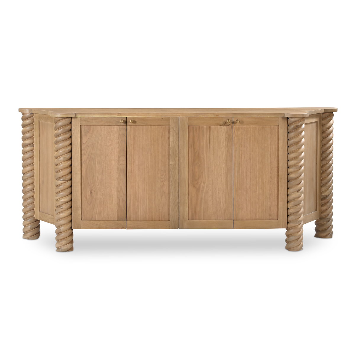 Treccia Sideboard Oak, Cabinets & Sideboard by Moe's Home, 76.25" width x 31" height x 18" depth View 1