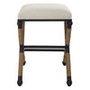 Firth Rustic Oatmeal Counter Stool, Furniture by Uttermost, 18.75" width x 27.62" height x 18.75" depth thumbnail 5