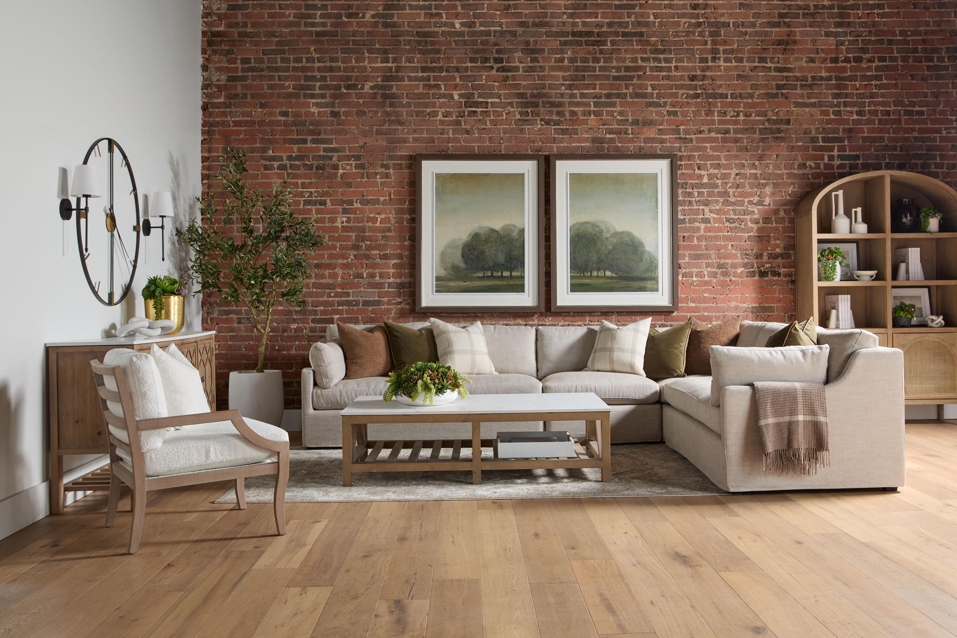 Lena Modular Slipcover 1-Seat Armless Chair large image 