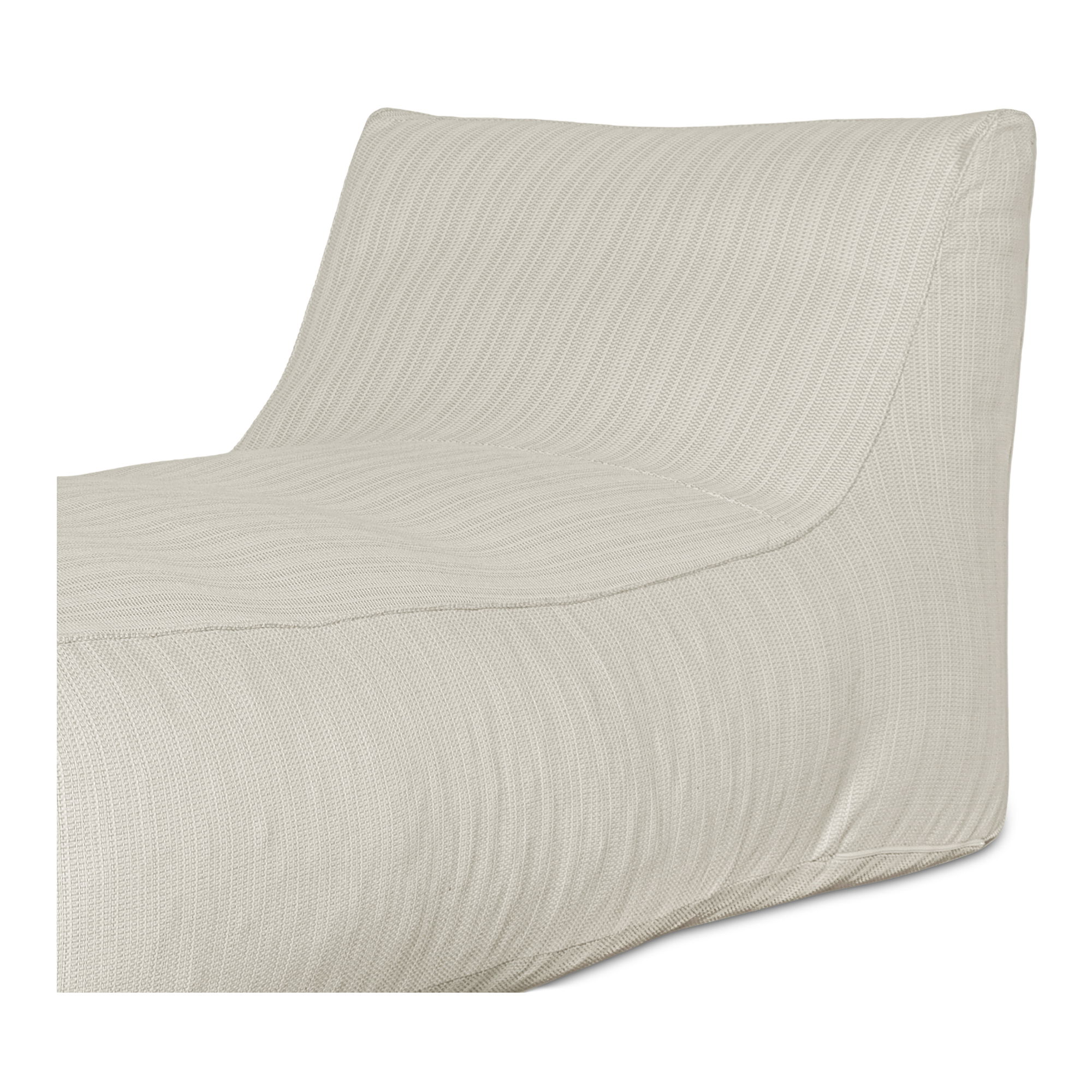 Lirio Outdoor Chaise Cream, Chaise Lounges & Daybed by Moe's Home, 39" width x 31.5" height x 78" depth View 5