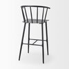 Colin Backless 42.1in Seat Counter Stool | Black Metal with Arm, Counter & Bar Stool by Mercana, 21" length x 22.8" width x 42.13" height thumbnail 6