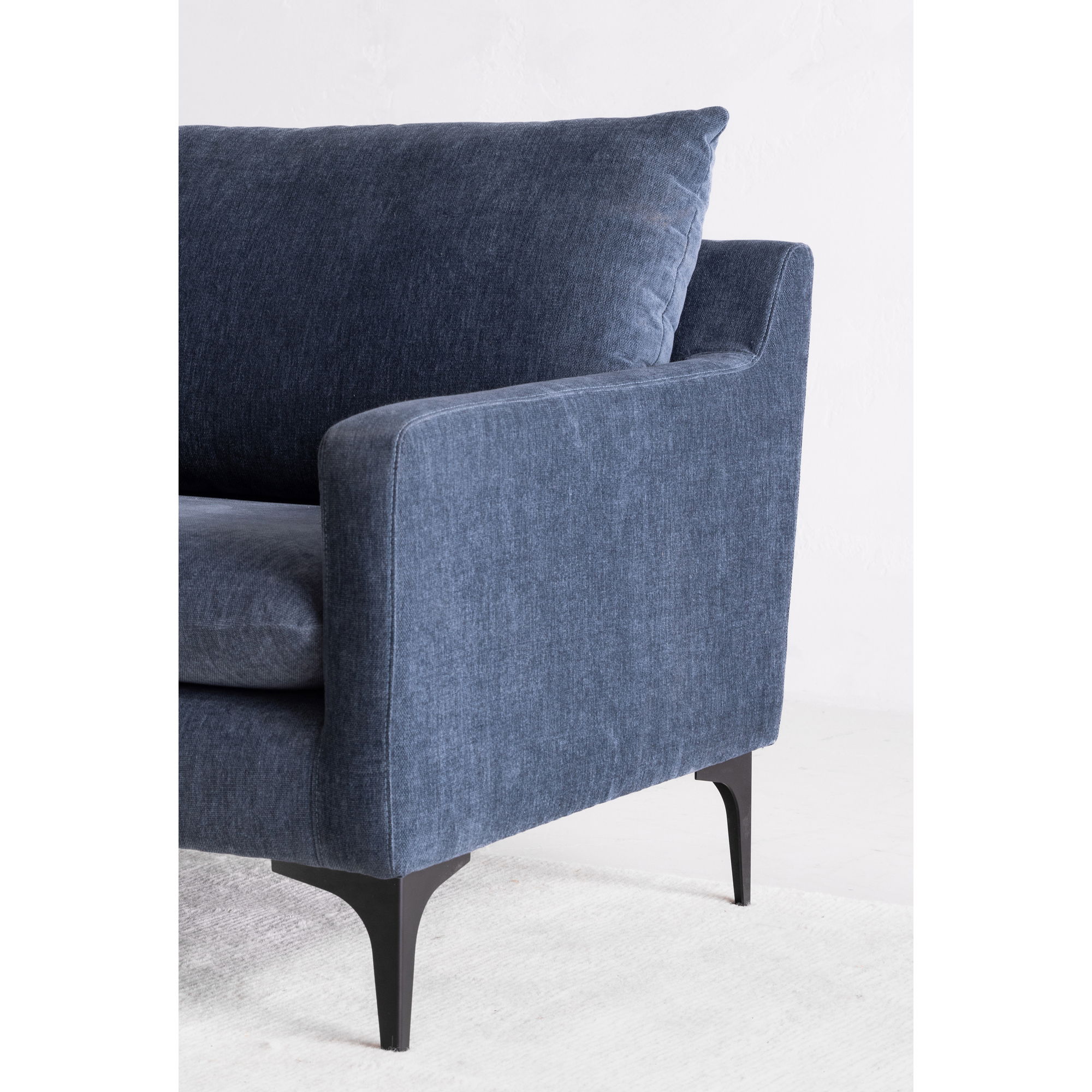 Paris Armchair Blue, Accent Chair by Moe's Home, 30.25" width x 32.5" height x 34.75" depth View 8
