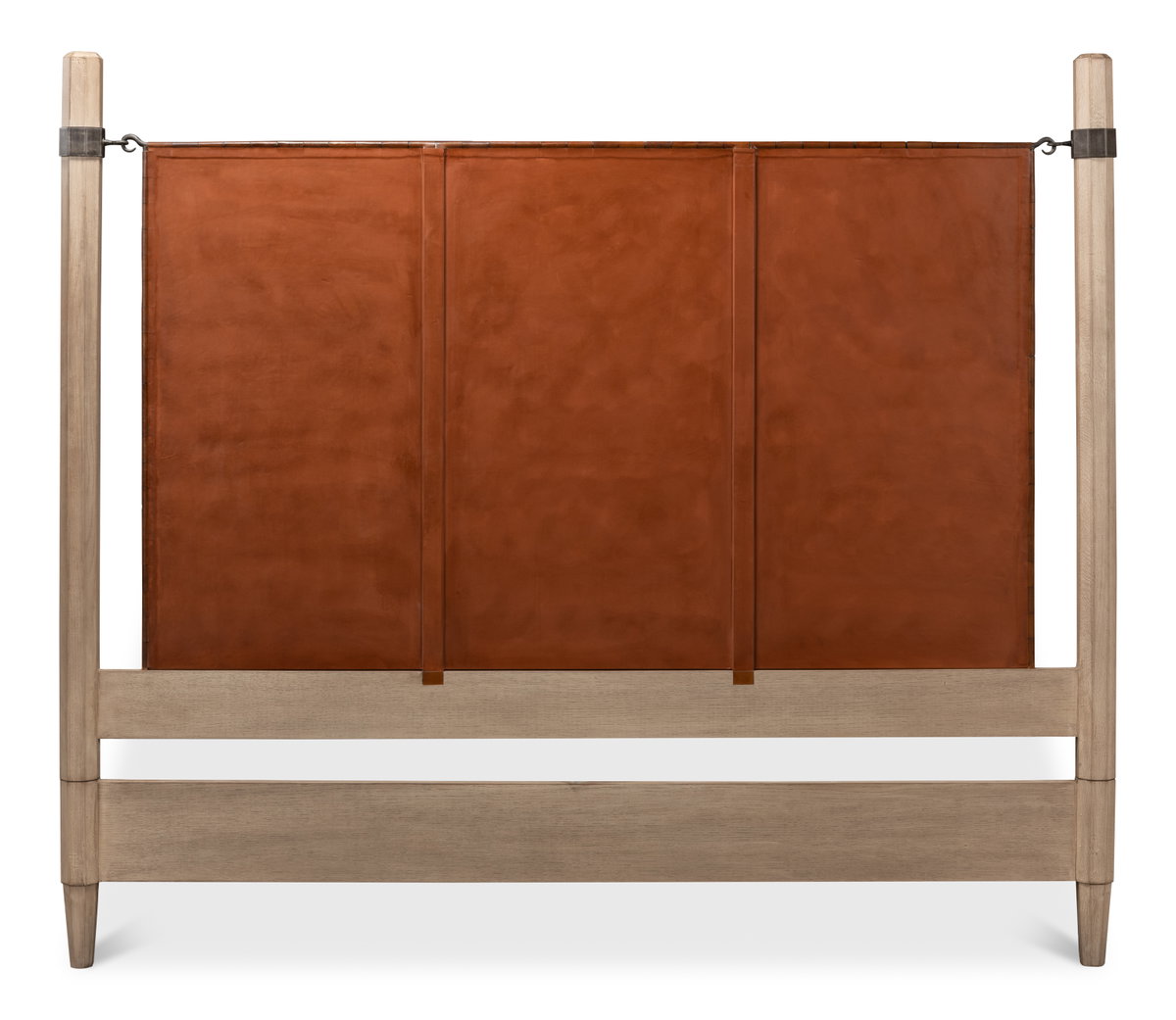 Marcus King Bed, by Sarreid, 7'3" length x 6'11" width x 6' height View 3