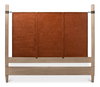 Marcus King Bed, by Sarreid, 7'3" length x 6'11" width x 6' height thumbnail 3