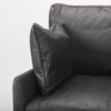 Cochrane  Black Leather Wrapped Chair, Accent Chair by Mercana, 34.5" length x 33" width x 32.5" height thumbnail 8