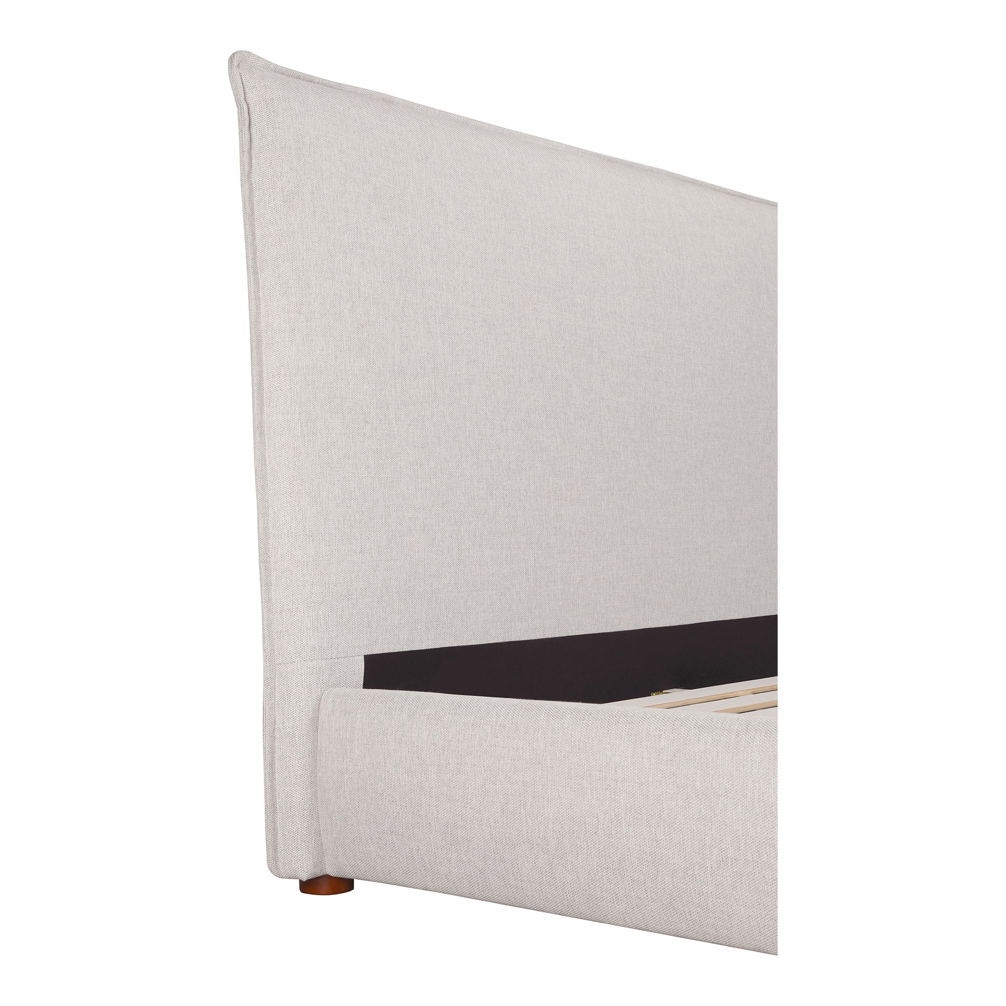 Luzon King Bed Tall Headboard Light Grey large image 