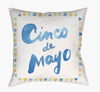 Cinco Accent Pillow, Decorative Pillow by Surya, 18" length x 18" width thumbnail