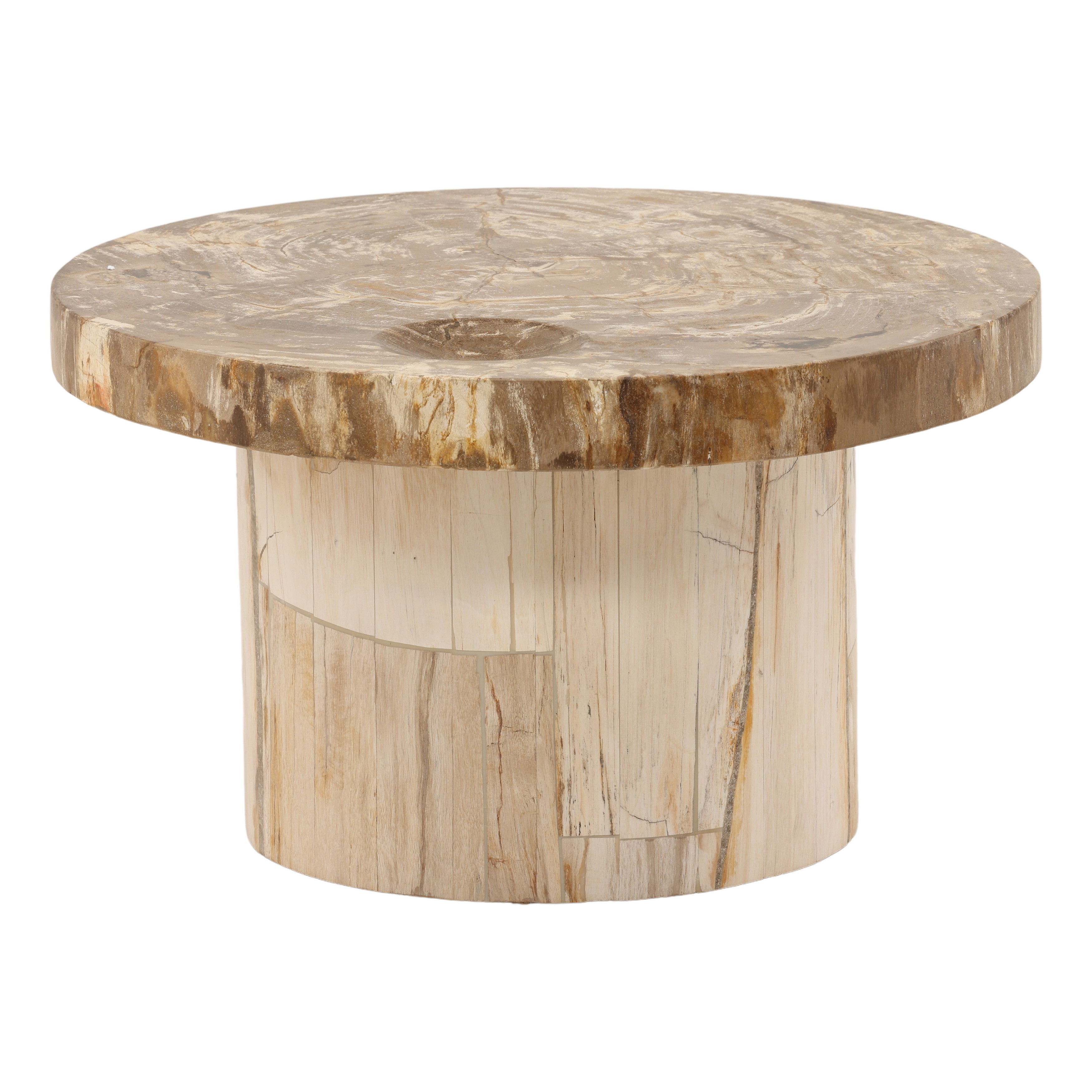Brittany Coffee Table Natural Small, by Dovetail, 21.65" width x 13.1" height x 21.65" diameter x 21.65" depth View 1