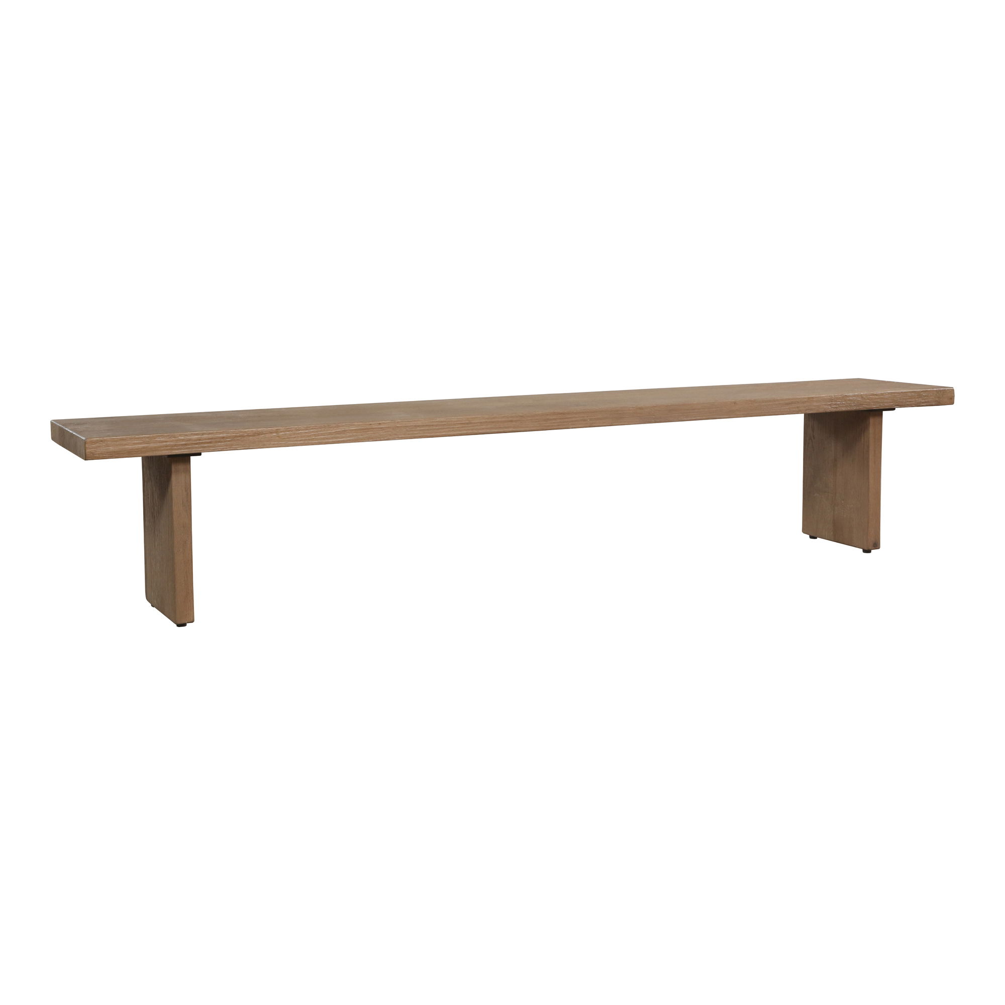 Koshi Bench Sandblasted Amber Oak, Benche by Moe's Home, 92" width x 17.7" height x 15.75" depth View 2