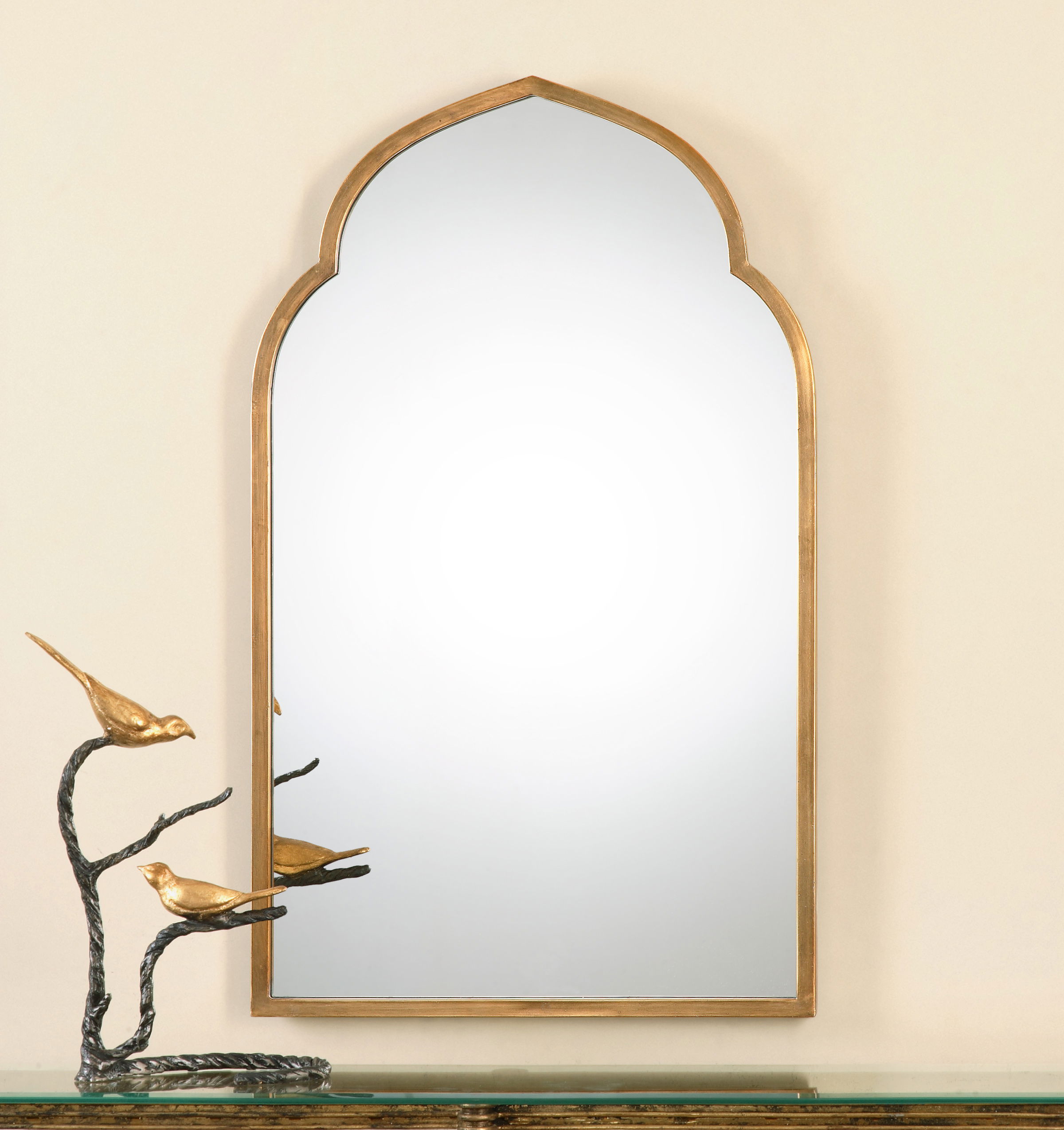 Kenitra Gold Arch Mirror large image 